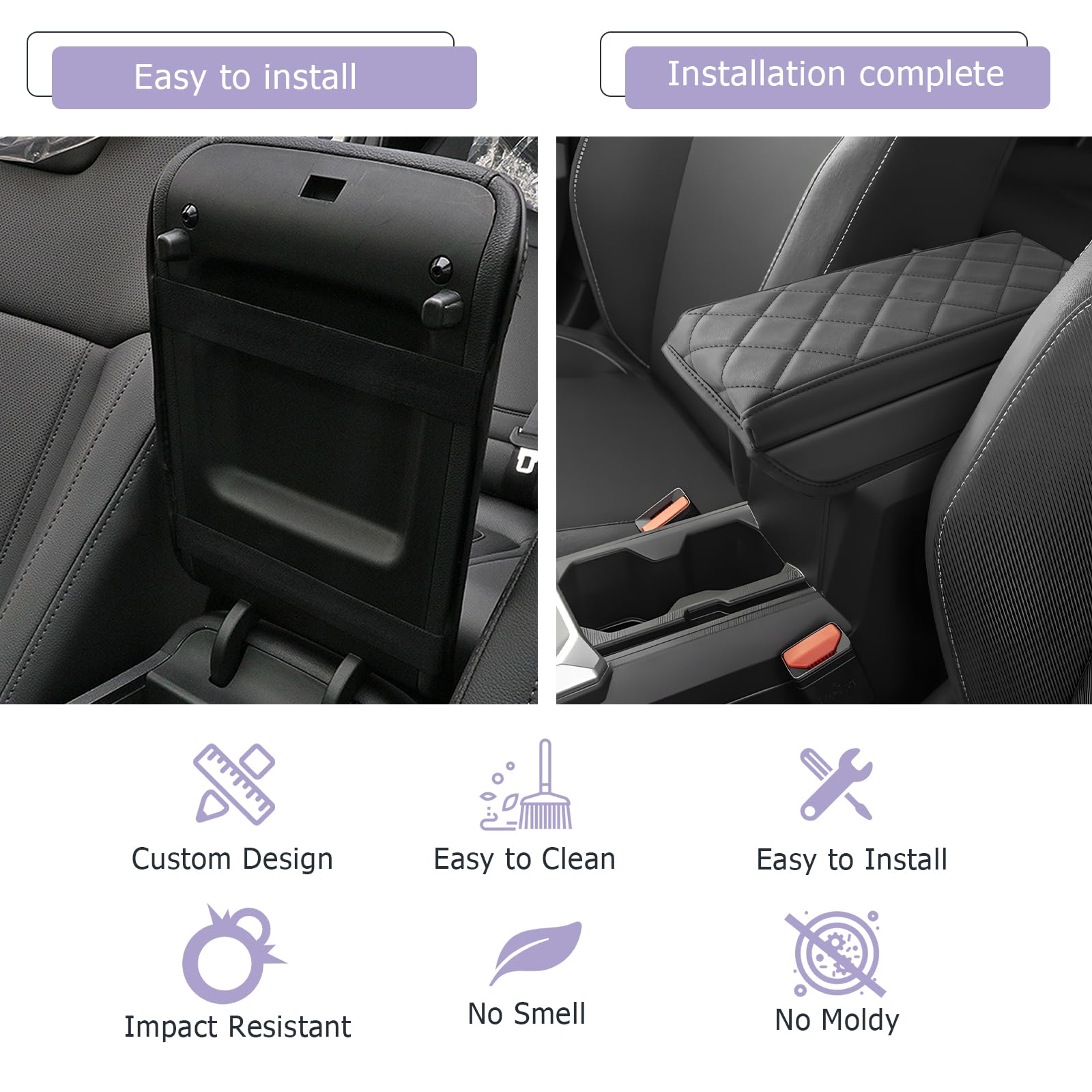 LUWU Kompatybilny z Dacia Duster 3 2024 2025 (modele z podłokietnikami) konsola środkowa, podłokietniki, osłona, osłony podłokietników, ochrona, auto, konsola środkowa, podłokietnik, ochrona,