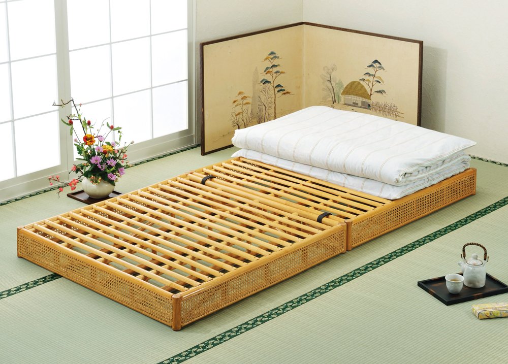 Amazon | 籐(ラタン)家具 籐すのこベッド シングルベッド Y920 | 今枝