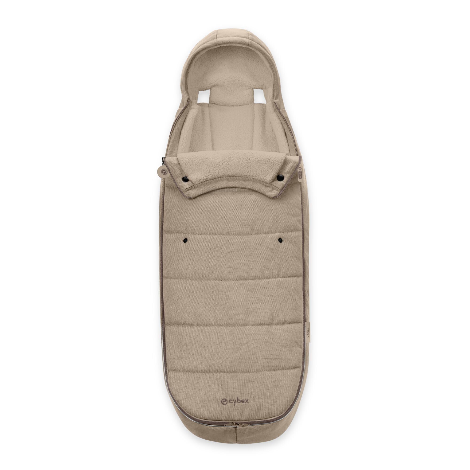 CYBEX Gold Coprigambe, Per Passeggini, Per Bambini dai 6 Mesi ai 3 Anni, Tog 5, Caldo e Idrorepellente, Beige