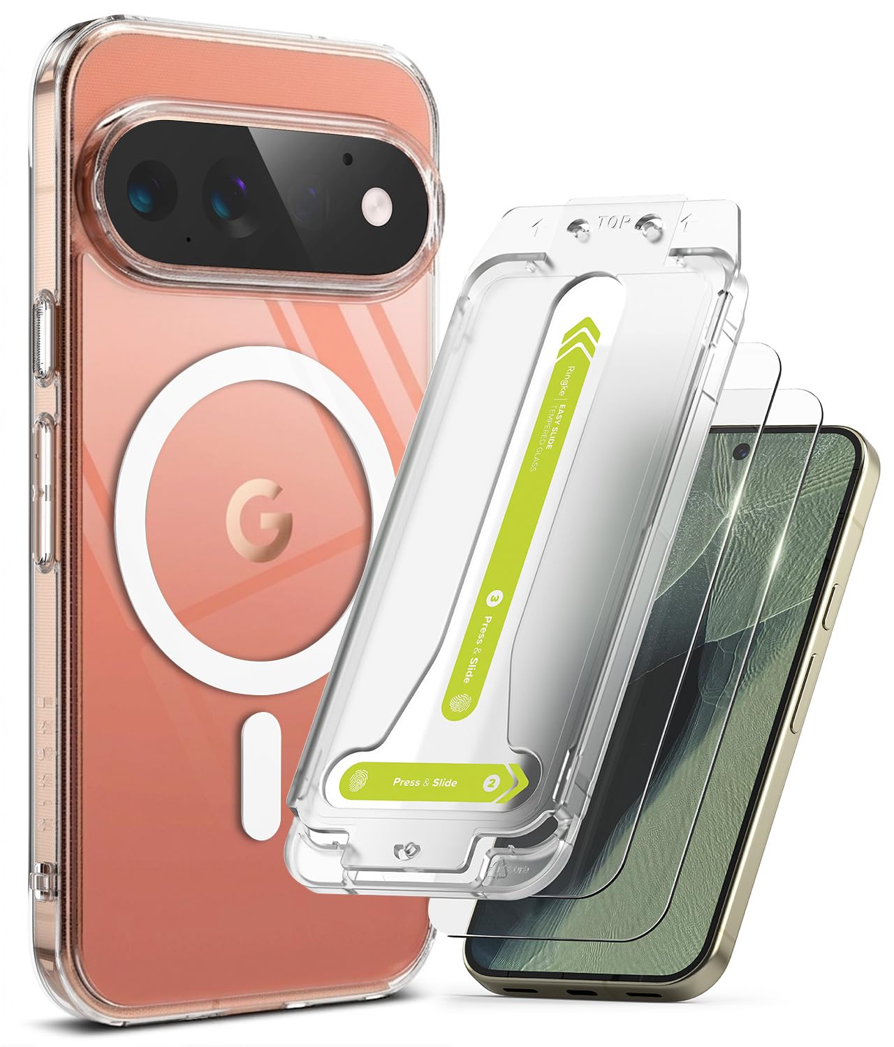 Ringke Funda y Protector Pantalla para Pixel 11 Pro [Fusion Magnetic]
