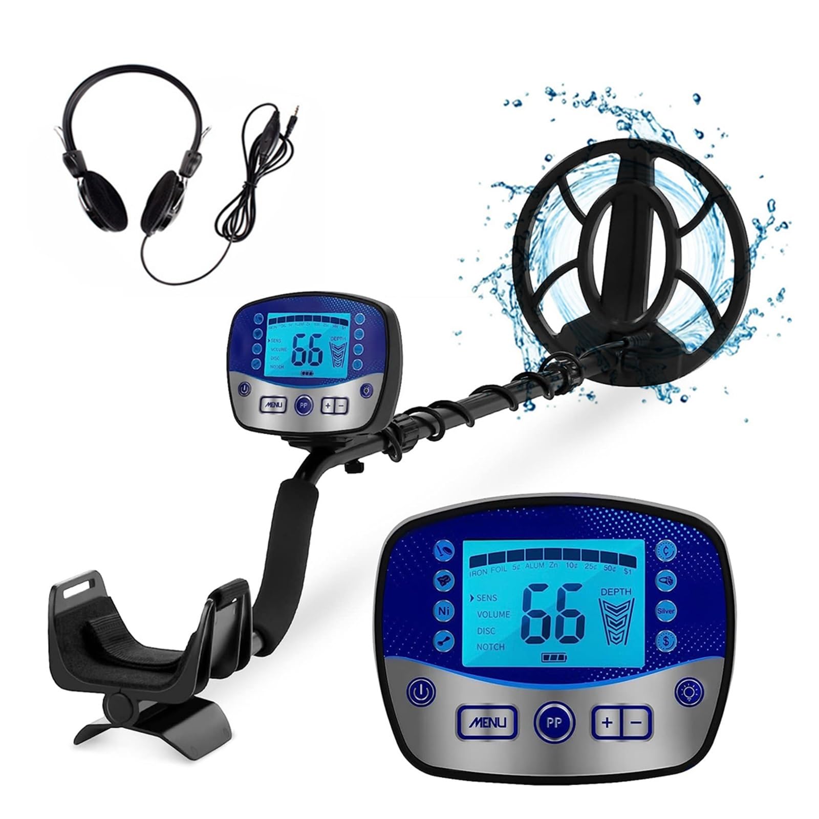 Cfwwsaq 3 Metal Detector, T11 Metal Detectors Professional Higher Accuracy Gold Detector Treasure Hunter Lcd Display Coil Detecting(3)