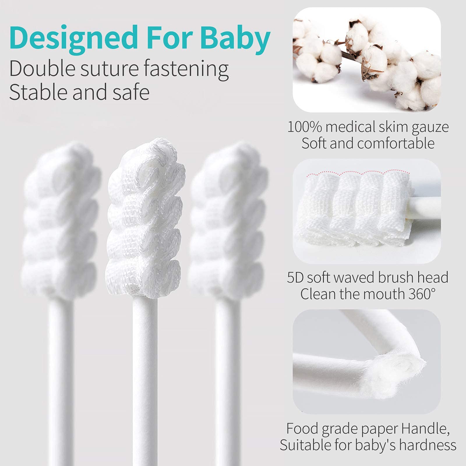 Baby Tongue Cleaner - Gentle Oral Care -6 Baby Tongue Cleaner - Gentle Oral Care -6