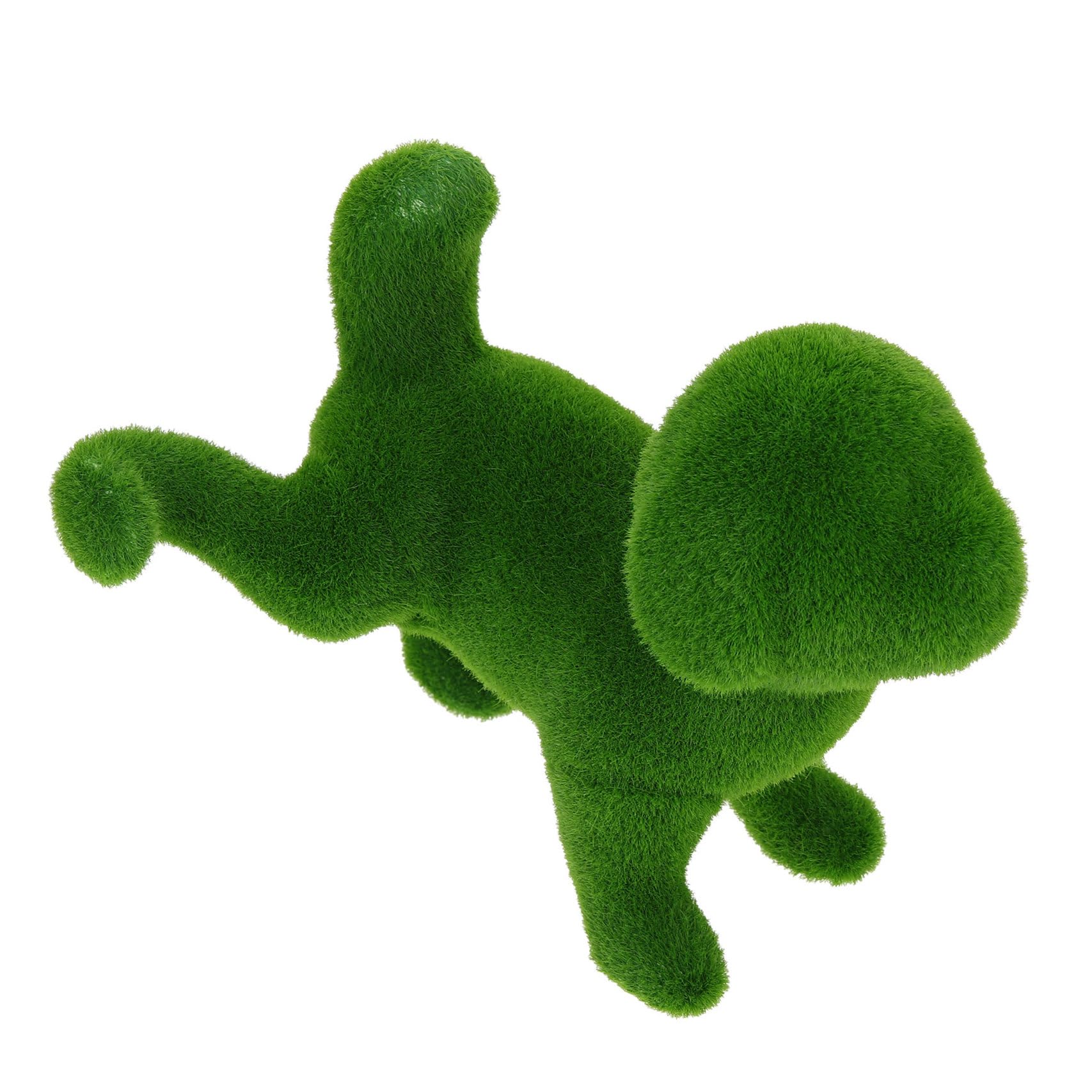 Figurine de chien floquée ornement de jardin réaliste balcon et terrasse