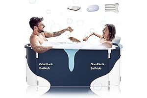 Extra Large Portable Foldable Bathtub with All-Metal Frame