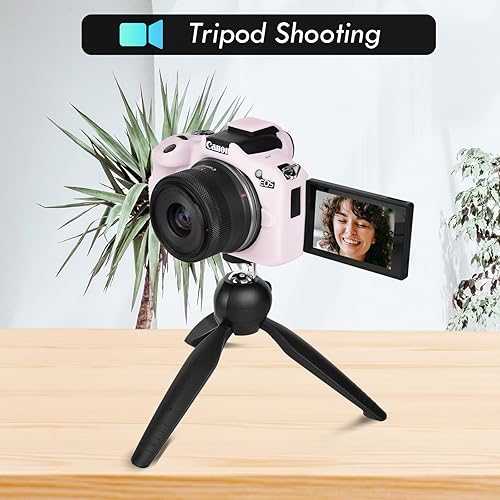 Miniatura 6 de Rieibi EOSR50 EOS R50 Caso, Funda Protectora De Silicona Suave Para Canon EOS R50 EOSR50 Vlogging Cámara, Ligero EOS R50 Funda De Cámara Grip Body