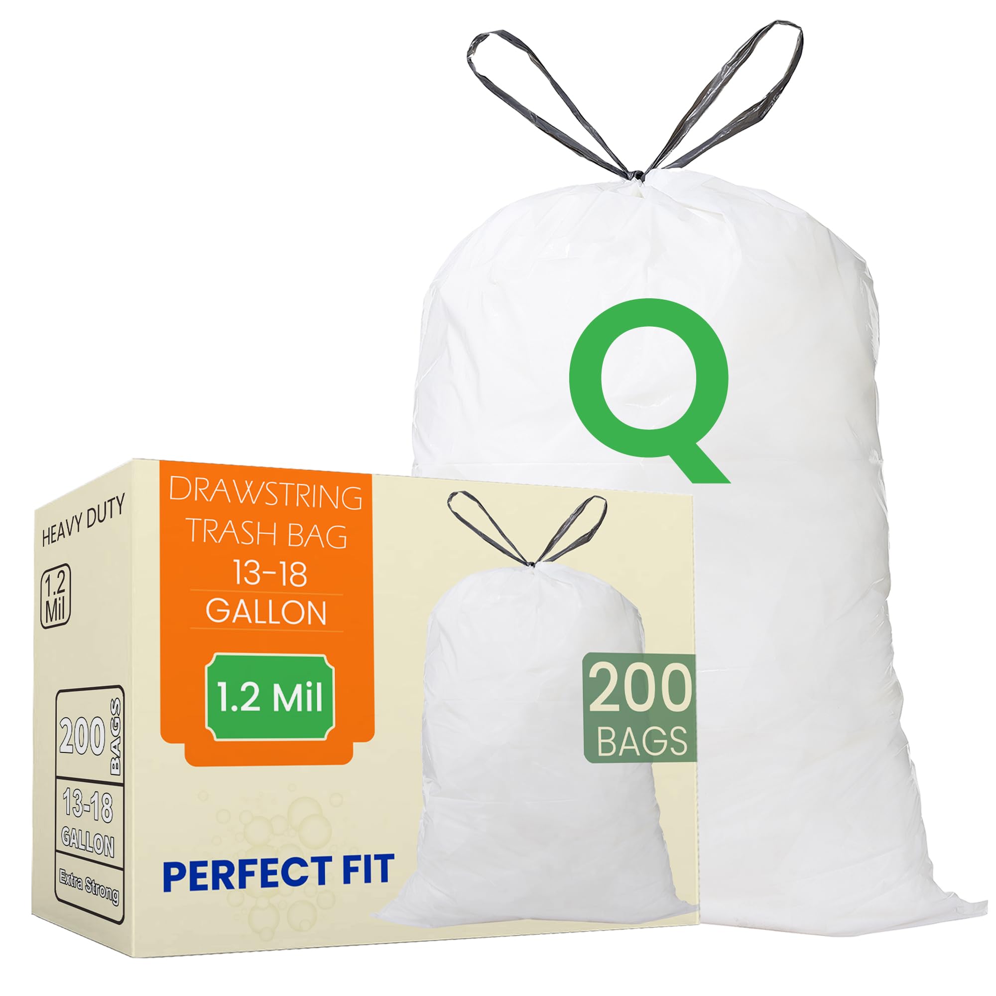 Code Q 200 Count Trash Bags Compatible with simplehuman Code Q
