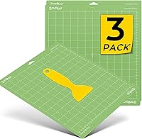 Vista 17 de HTVRONT Tapete de corte de agarre ligero, paquete de 3 alfombrillas de corte de 12 x 12 pulgadas, compatibles con Cricut Maker 4/Maker