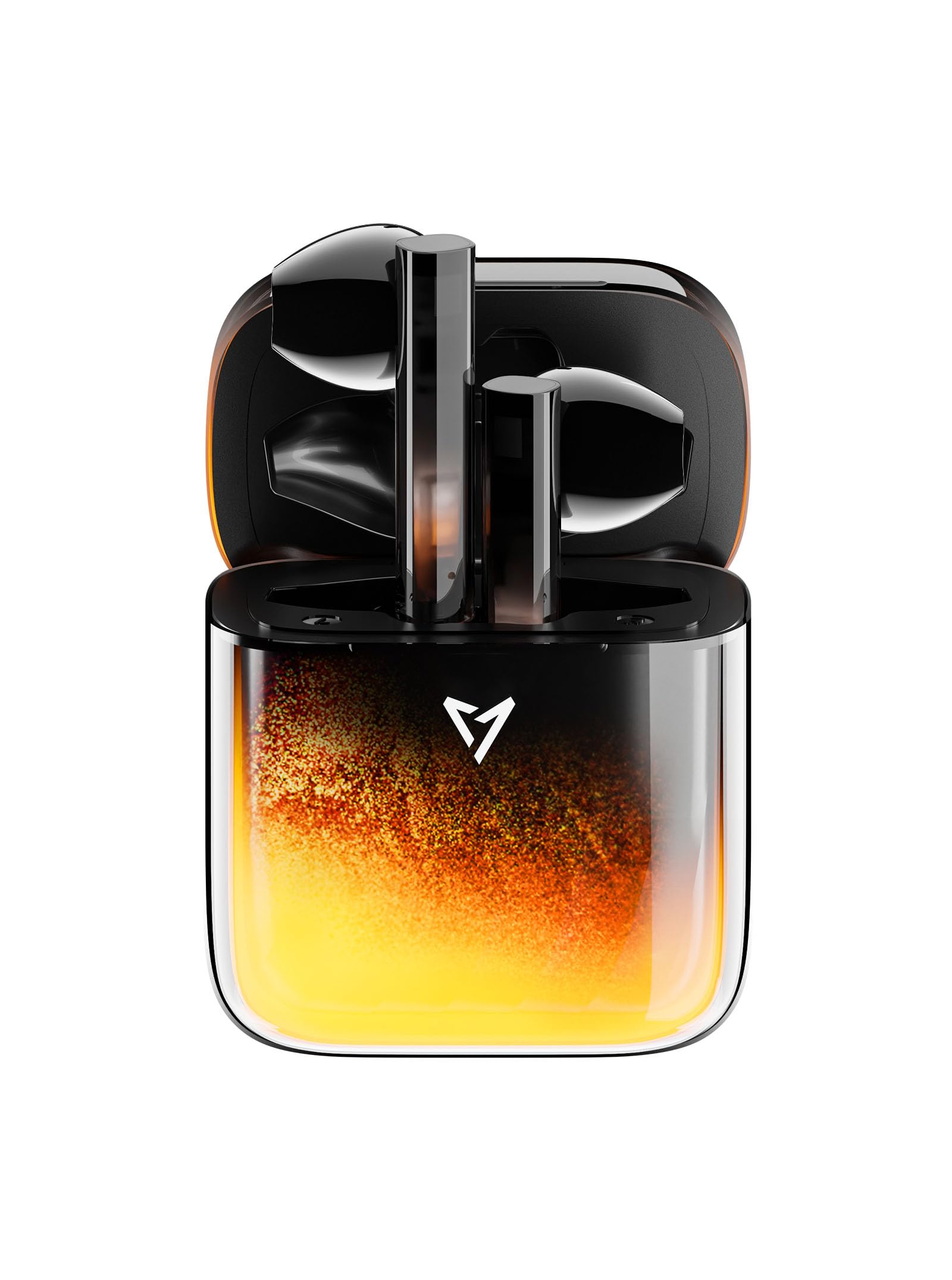 Wireless Luminous Earbuds LP1 Bluetooth 5.4 Moving Sand Glow in The Dark Earbuds with Wireless Charging Case 32H Playback Ear Buds Stereo Bass Built-in Mic in Ear Earphones for TV Smart Phone