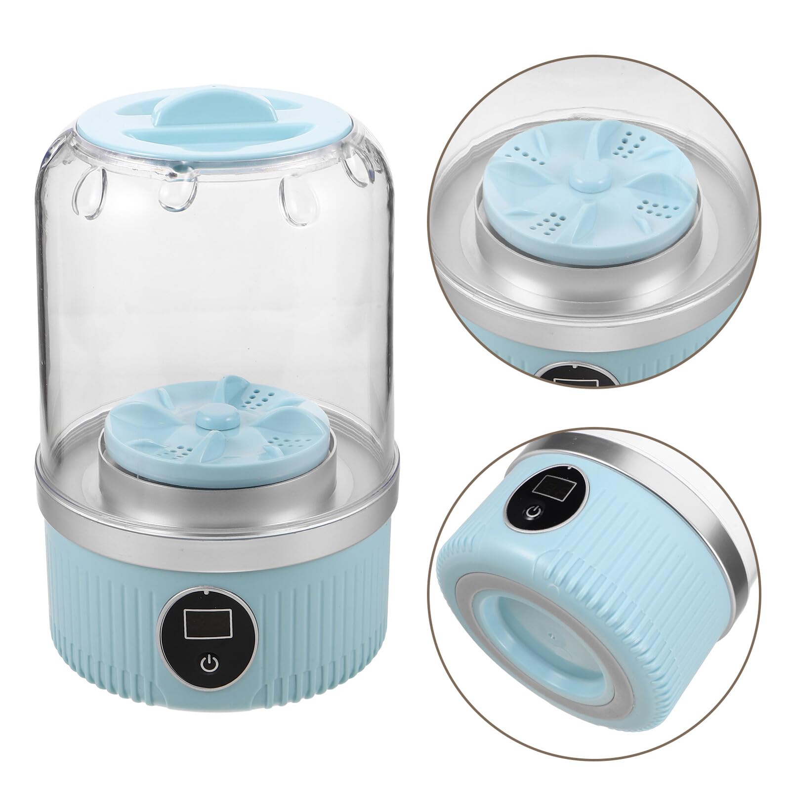 Ipetboom Mini Lavadora Portátil Recargable de 3000mah para Ropa Interior y Prendas Delicadas, en Lavado y Ahorro de Agua, Adecuado para Viajes y Uso en Casa