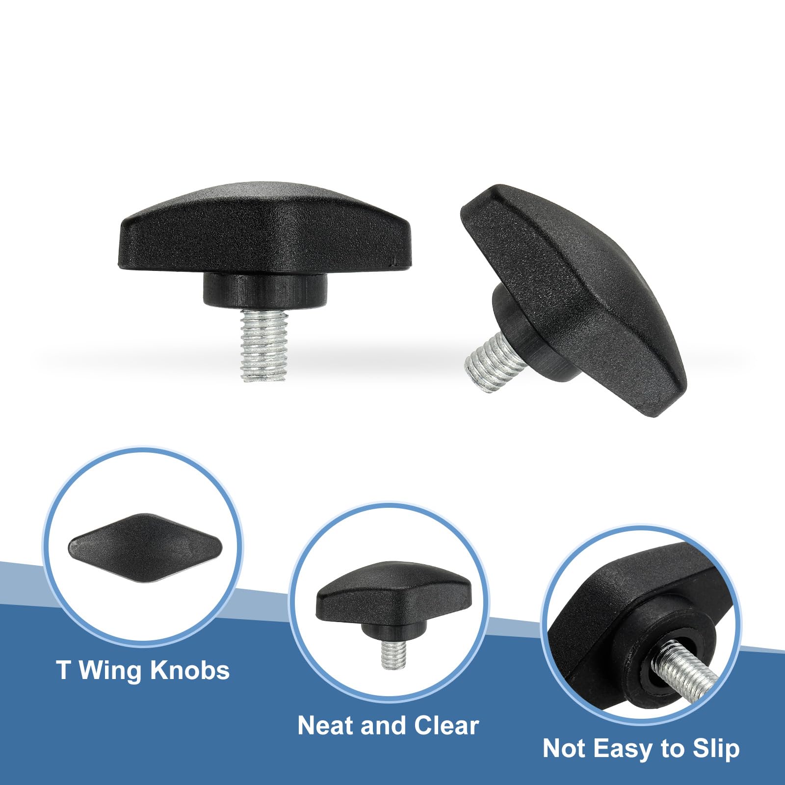 PATIKIL M6 x 10mm Tee Thumb Screws - Image 3