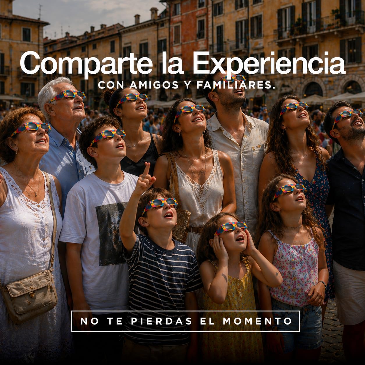 Medical king Gafas Eclipse Solar Homologadas ISO 12312-2 - Viene Con 2 Lentes Fotográficos Para Smartphone Aprobados según la norma ISO, con certificación CE: Gafas para ver eclipses solar 2026
