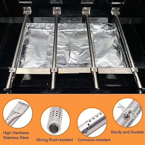 Miniatura 6 de Piezas de repuesto para Charbroil Performance 475 4 quemadores 463347017, 463361017, 463342119, 463347418, 463335517, G470-0004-w1, protector de