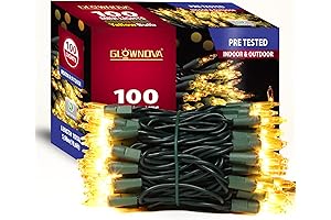 Vibrant Yellow Lights: Illuminate Your Home with 100 Mini Incandescent Bulbs