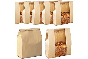 Prime Day Large Paper Bread Bags for Homemade Bread Sourdough Bread Bags