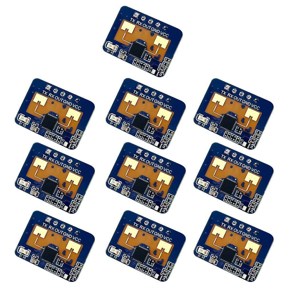 2410C 24G Sensor de presencia humana Ra·DAR Módulo FMCW Modulación Compatible con la aplicación Blue-Tooth (módulo de 10 piezas)