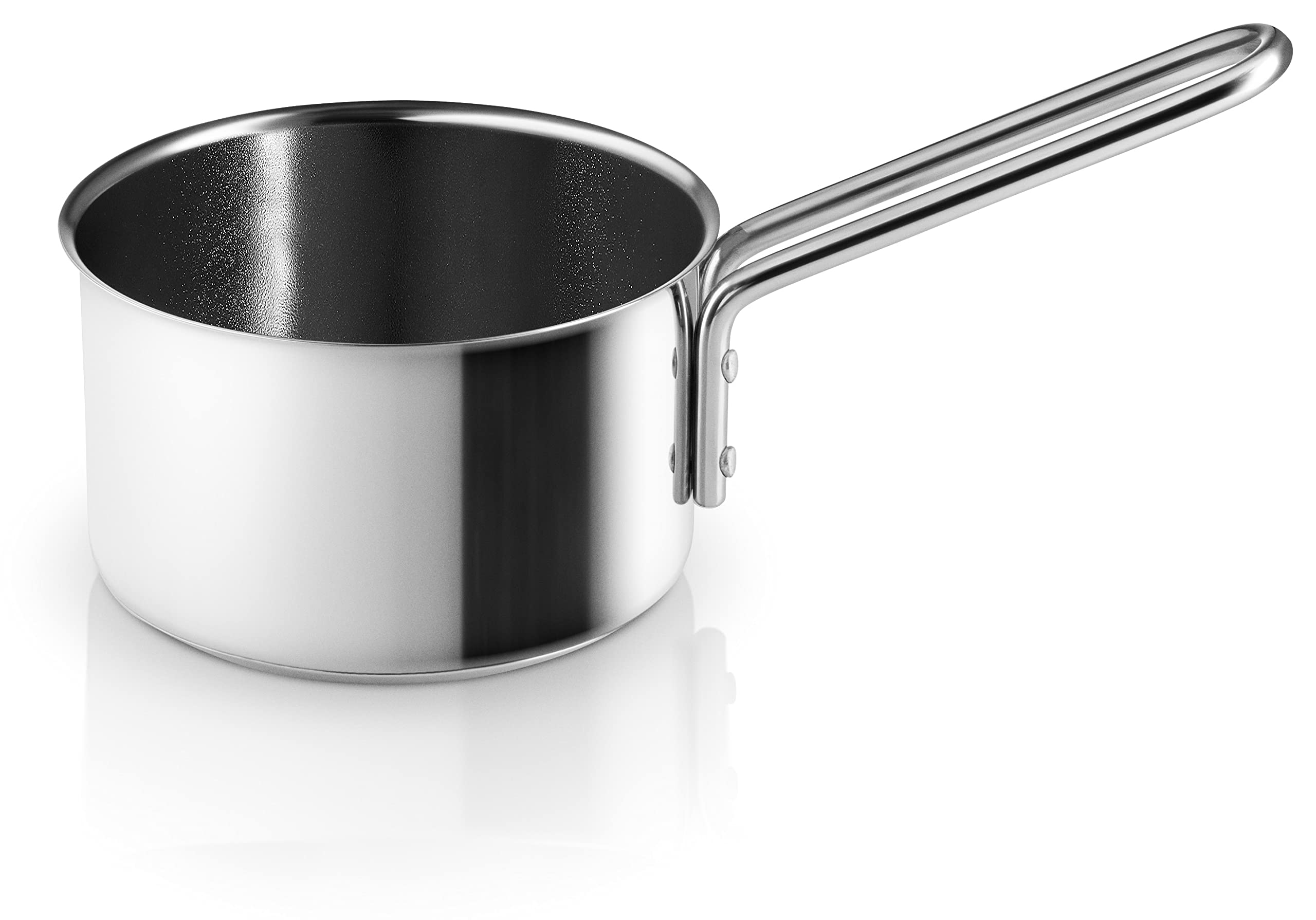 Eva Trio Kasserolle 1,1 l / 13 cm – Keramik Slip-Let® Antihaftbeschichtung | Polished Steel