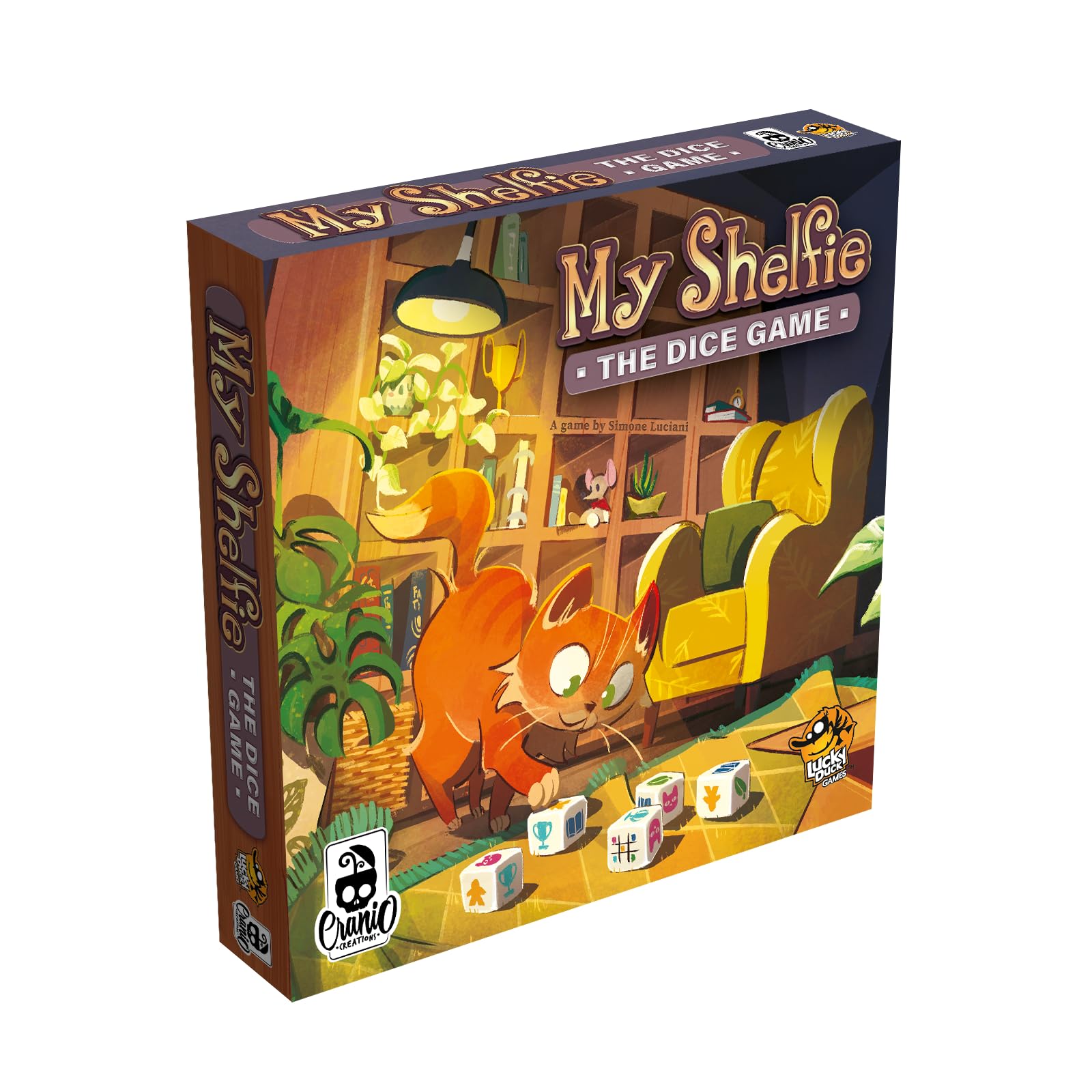 Cranio Creations - My Shelfie The Dice Game, A Dice Combination Challenge, English Edition