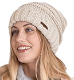Brook + Bay Slouchy Beanie, Women's Winter Hats, Oversized Knitted Hats for Cold Weather