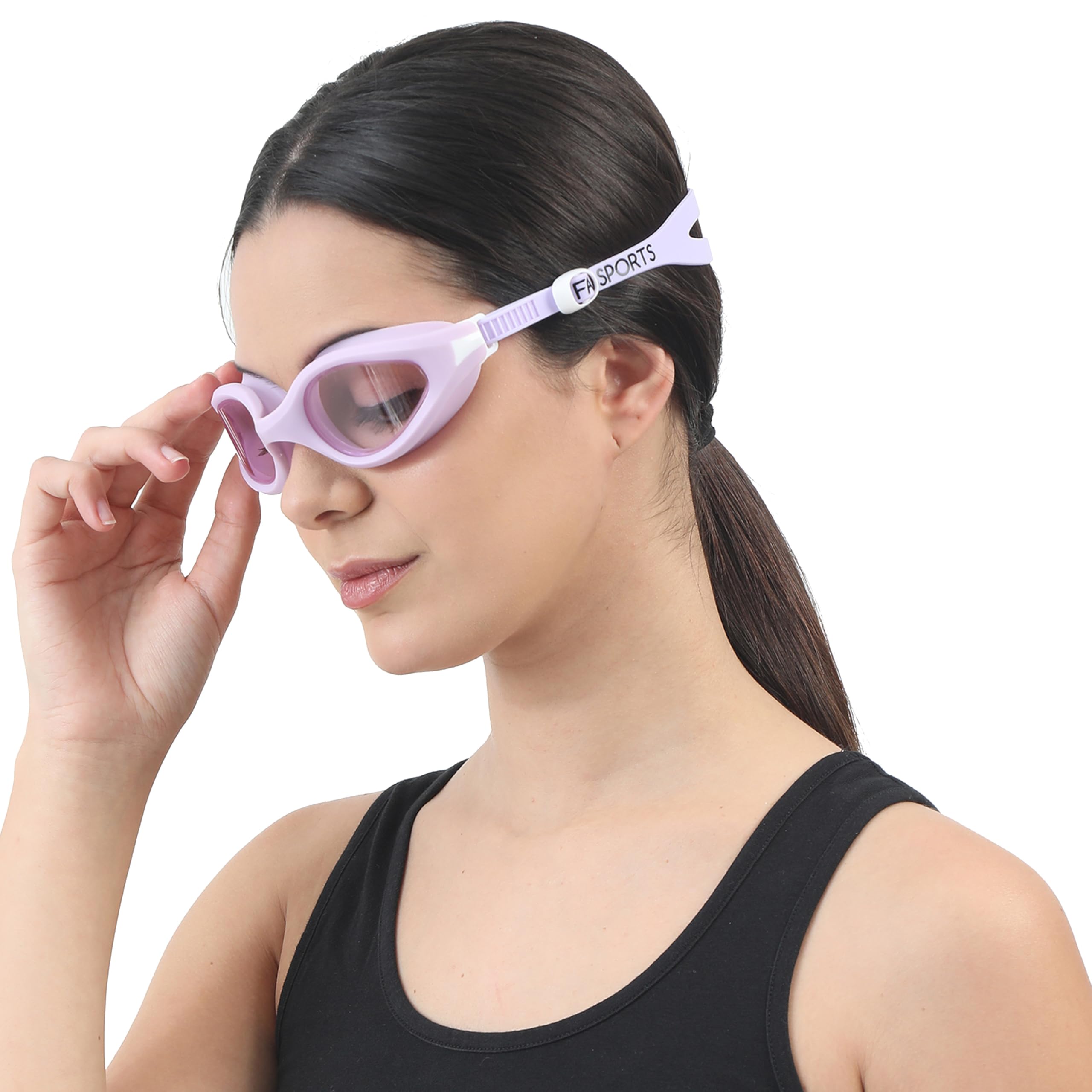 FABSPORTS Adjustable Swim Goggles for Men & Women, Anti-Fog, Anti-UV, Leakproof, Comfortable Fit for Ages 10+, One-Button Easy Adjustment, Ideal for Outdoor and Indoor Swimming, Surfing, and Kayaking (B0DFTSJJ72) Amazon Price History, Amazon Price Tracker