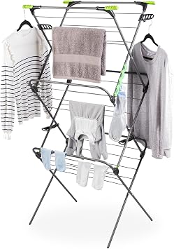 Minky Ergo Supreme 3 Tier 27m Airer, Holds Up to 21kg, Hanger Corners