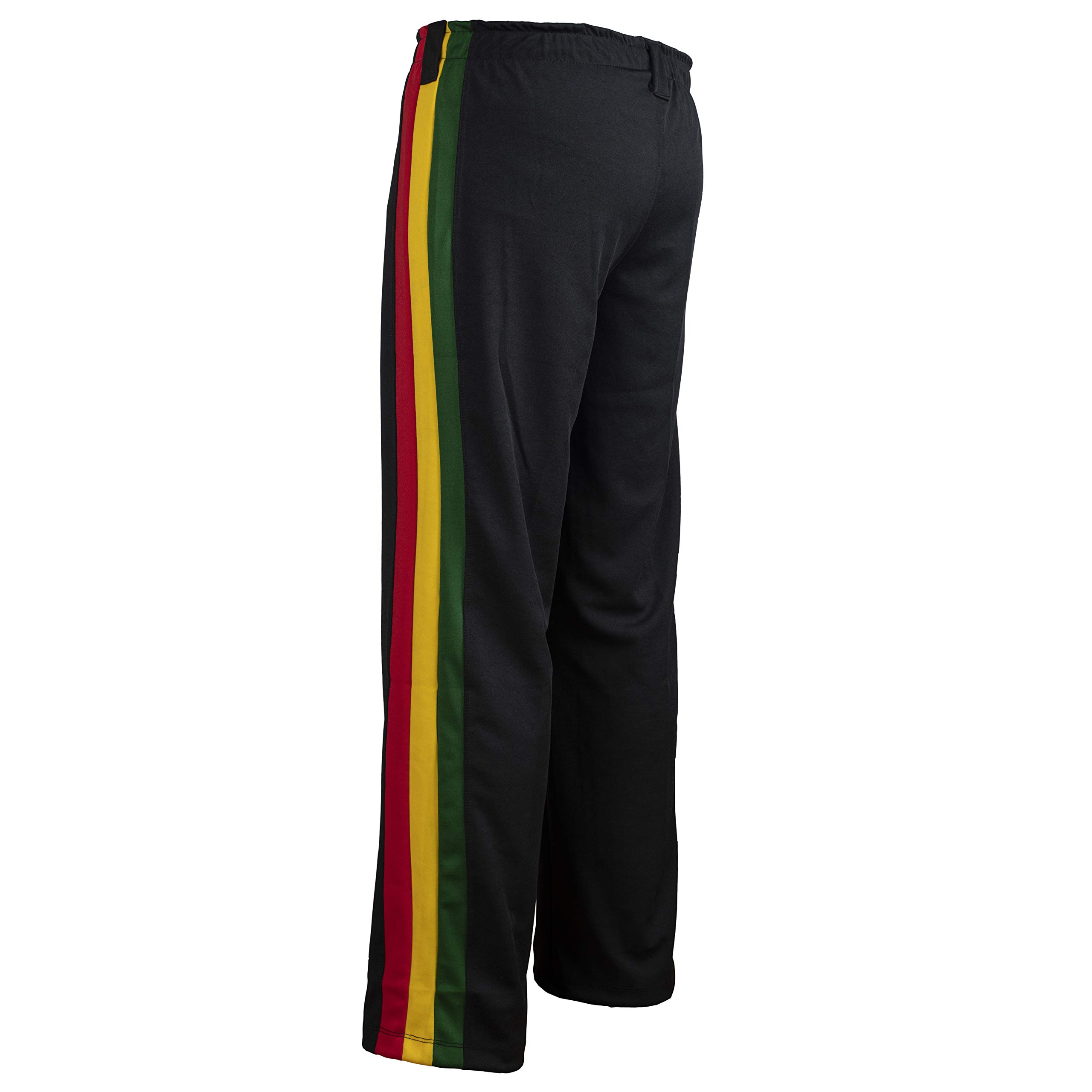 JL Sport Pantalones Auténticos Brasileños Capoeira Artes Marciales Hombres (Jamaica, Reggae)