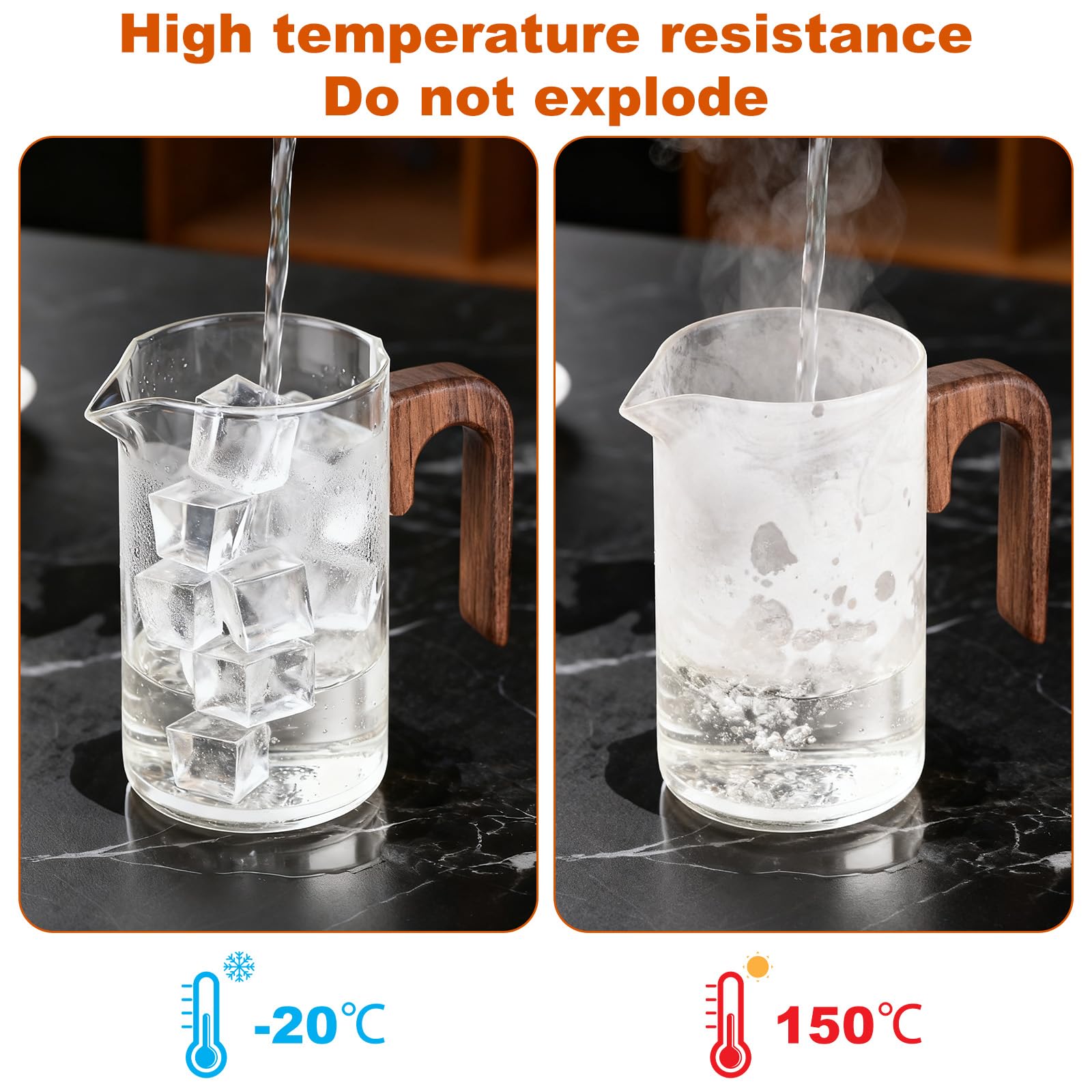 Tetera de cristal 800 ml colador de té borosilicato separadora de agua para té suelto transparente