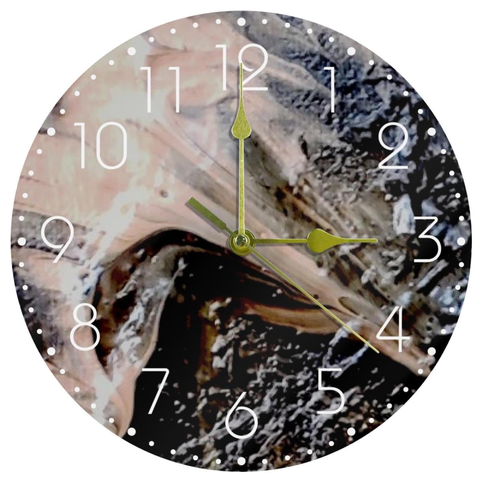 Horloge murale silencieuse 25 cm en acrylique sans tic-tac pour un sommeil serein