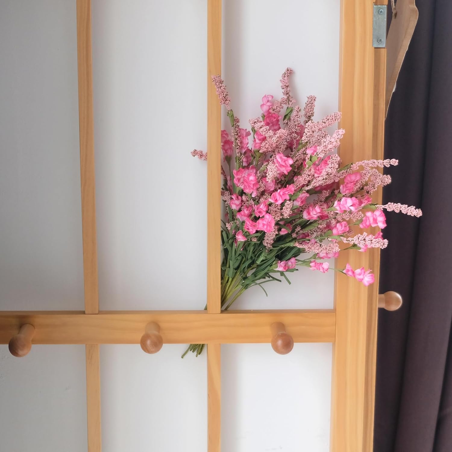 TEMPUS 10Pcs Artificial Flower Bulk Spring/Summer Flowers Wedding Party Vase Bouquet Floral Arrangement Home Decor Indoor Decor(Pink) - Image 5