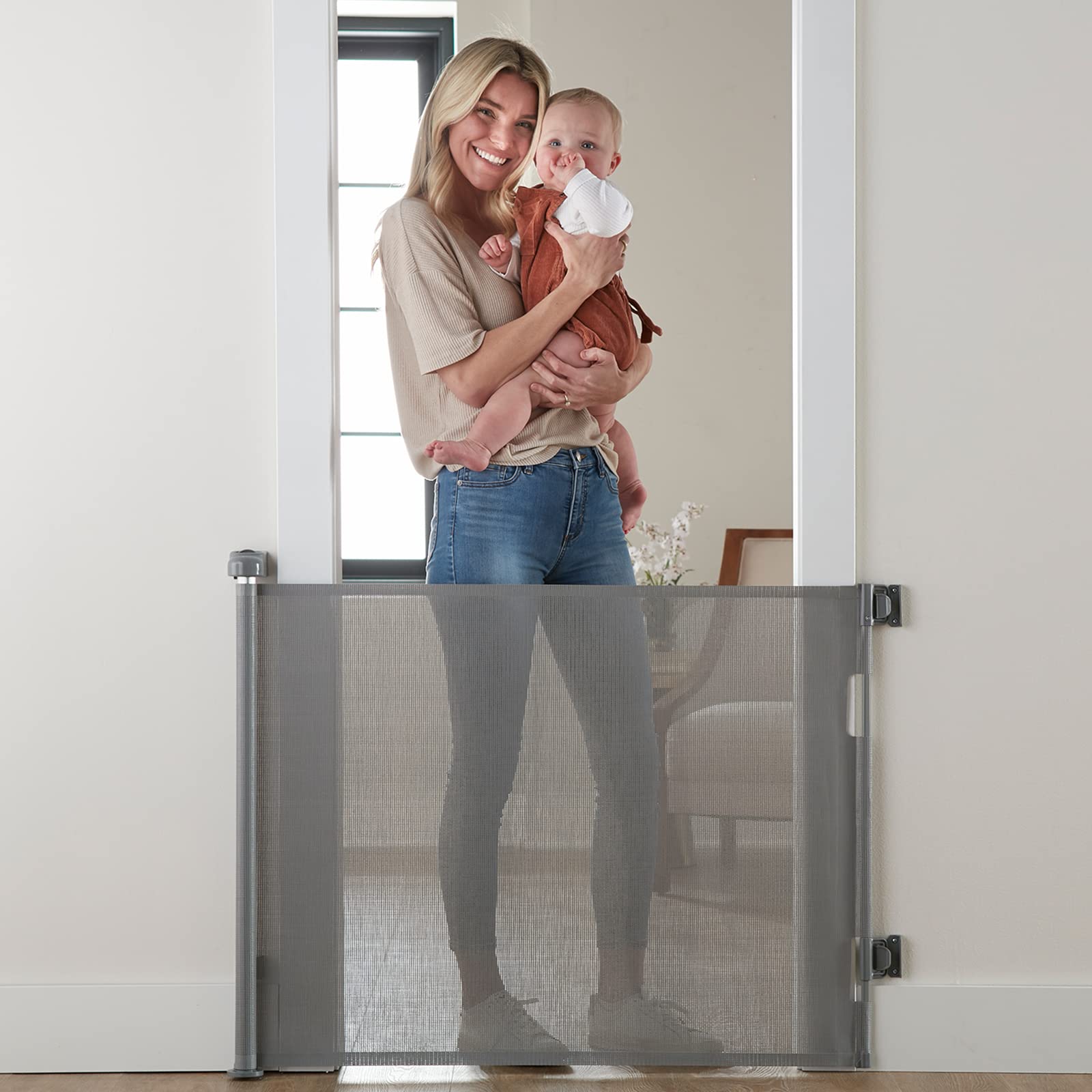 Cumbor Baby Gate Retractable Gates  Stairs