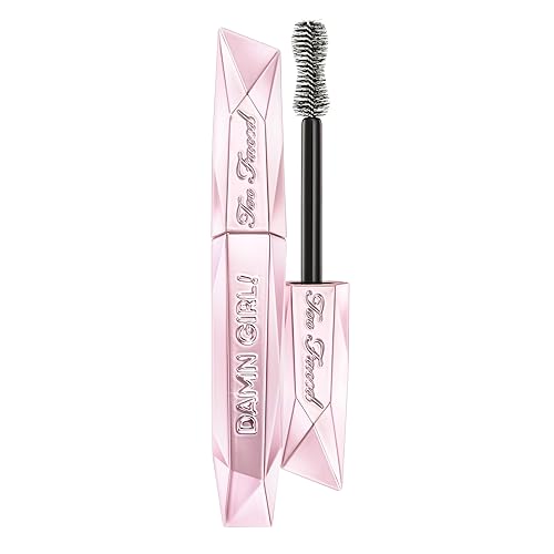 Too Faced Damn Girl 24-Hour Mascara | Volumizing, Lengthening + Curling for Smudge-Resistant Lashes, 0.44 Fl Oz