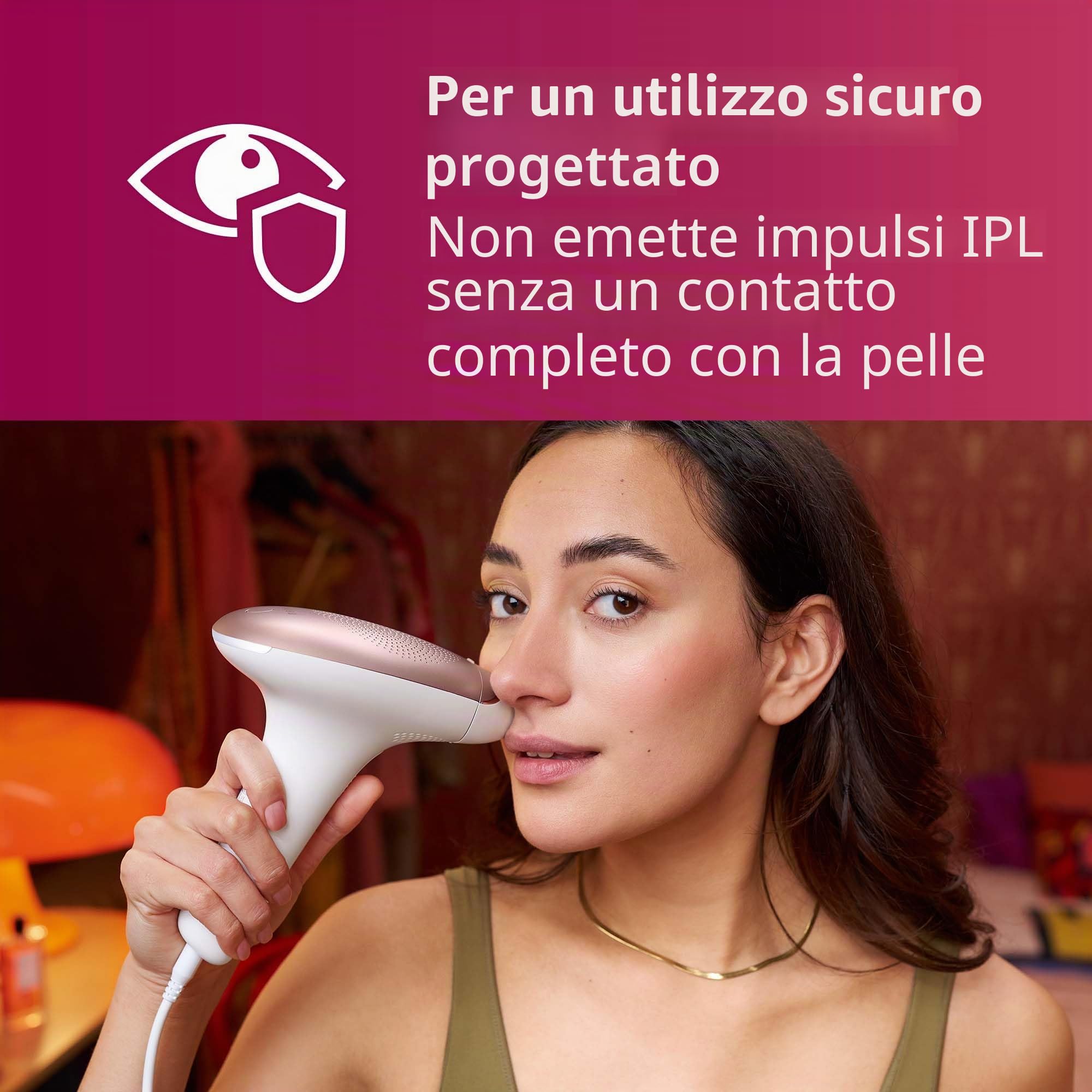 Philips Lumea Advanced BRI924/00 depilazione a luce pulsata Rosa, Bianco Luce pulsata intensa (IPL)