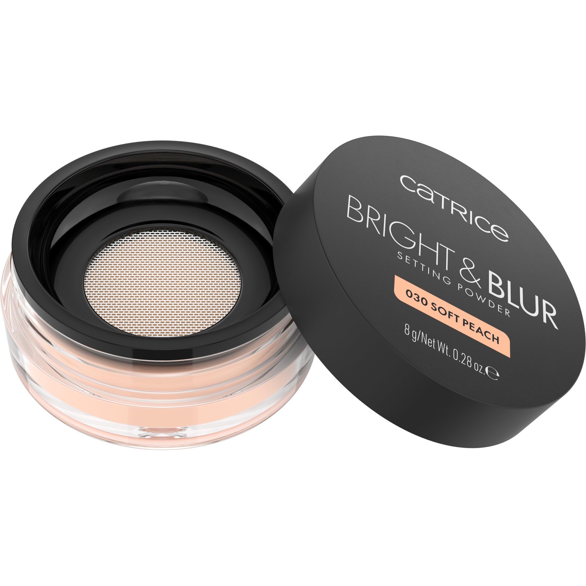 Catrice Bright & Blur Setting Powder, levigante, rifinitura dei pori, correttore, luminosa, traslucida (8g)