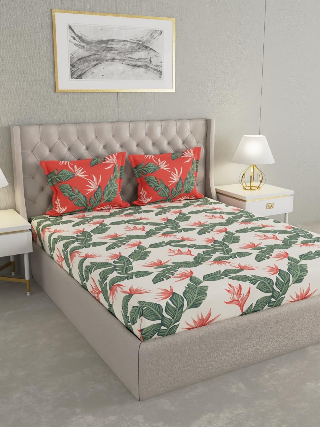 Raymond Home Camphor 144TC Queen Size One Doube Bed Sheet with Two Pillow Cover (B0CRTYXP5V) Amazon Price History, Amazon Price Tracker