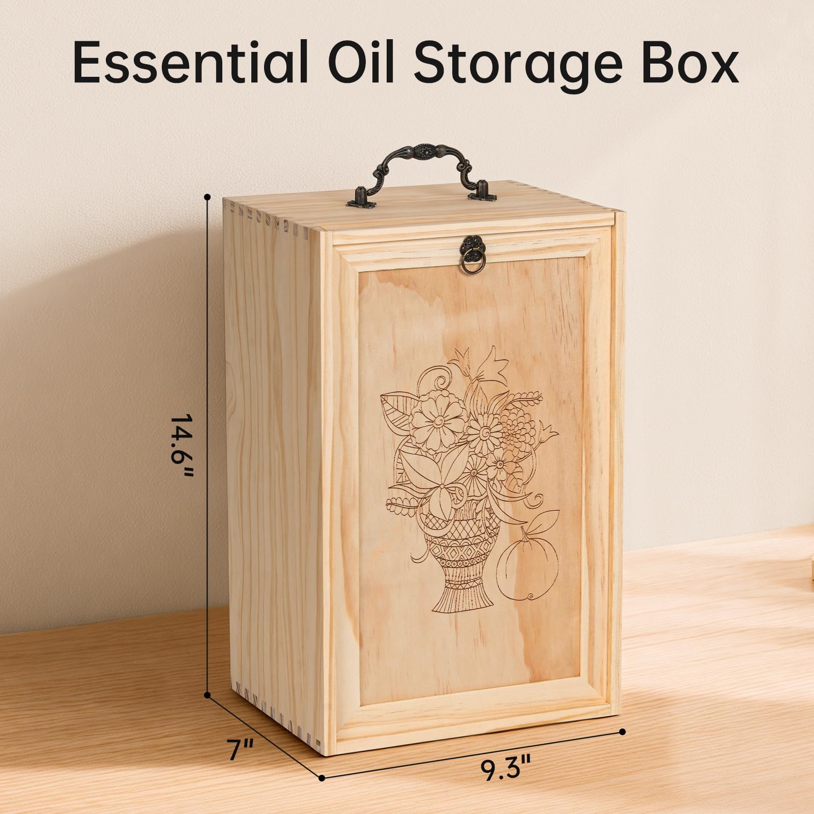 Amazon.com: TORIBIO Essential Oil Storage Box for 96 Bottles