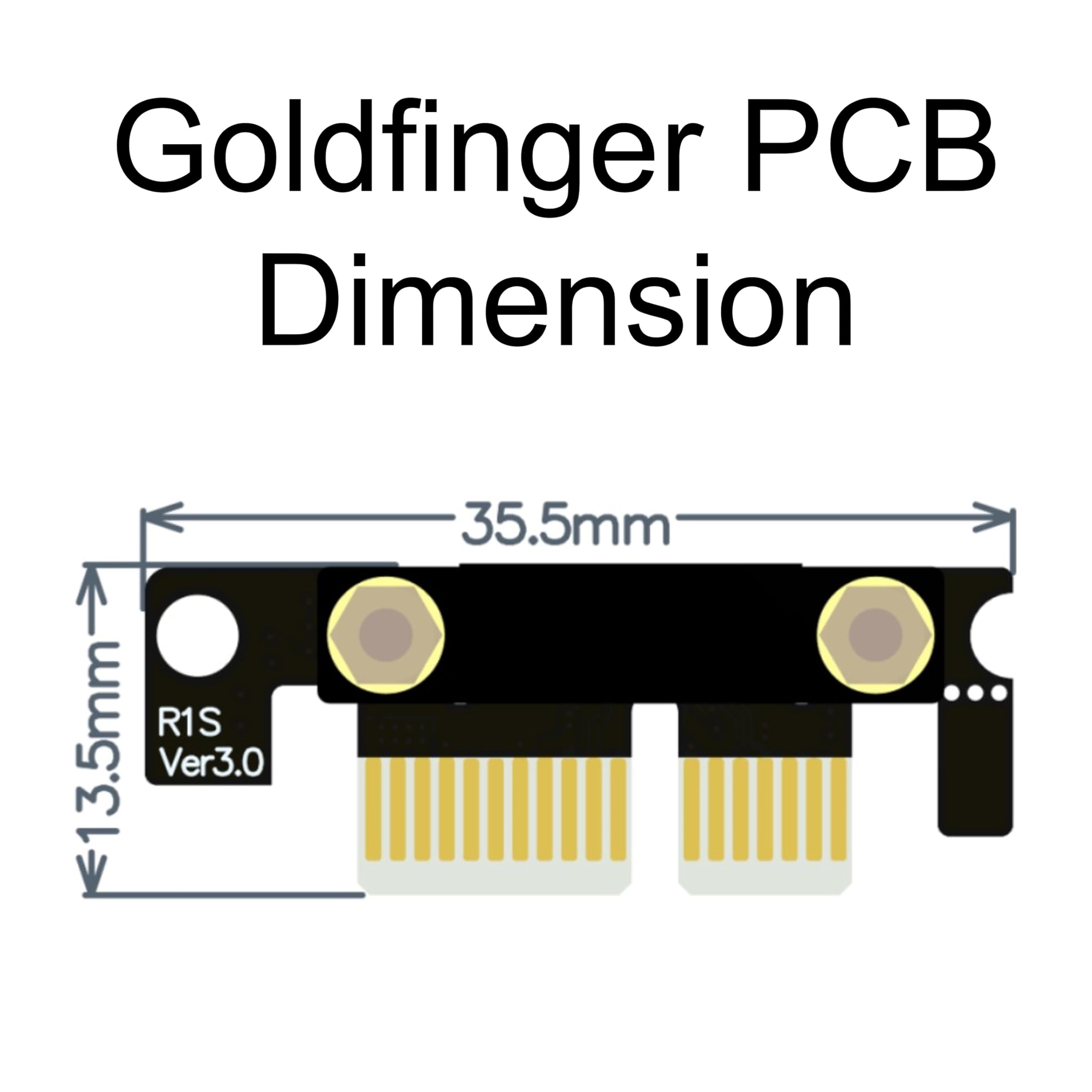 10Gtek PCIe 3.0 Extension Riser Cable, X1 to X1, M to F, 180° to 180°, Cable Length 15cm, P311MF1115