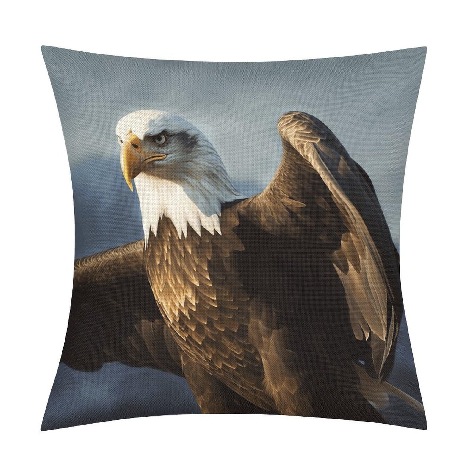 Fodpand Style Eagle Pillow Covers 18X18 Inch, Pillow Cases Boho Farmhouse, Throw Pillow Covers For Couch Sofa Bed Spring Home Decor