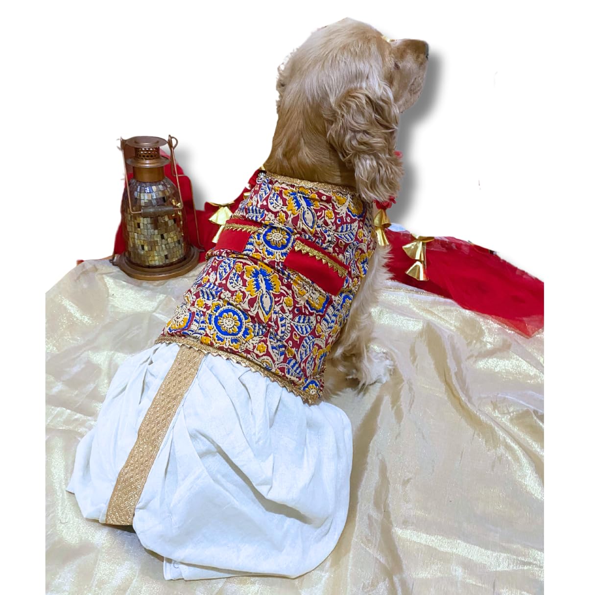 Kitty & The Woof Gang Dog Sherwani | Dog Dhoti Kurta Vashti | Cat Sherwani | Dog Dress | Traditional Costume | Pet Apparel Festive/Wedding/Diwali/Navratri | Ethnic Wear | Small, Medium, Large L-16 in (B0D9VSMFNR) Amazon Price History, Amazon Price Tracker
