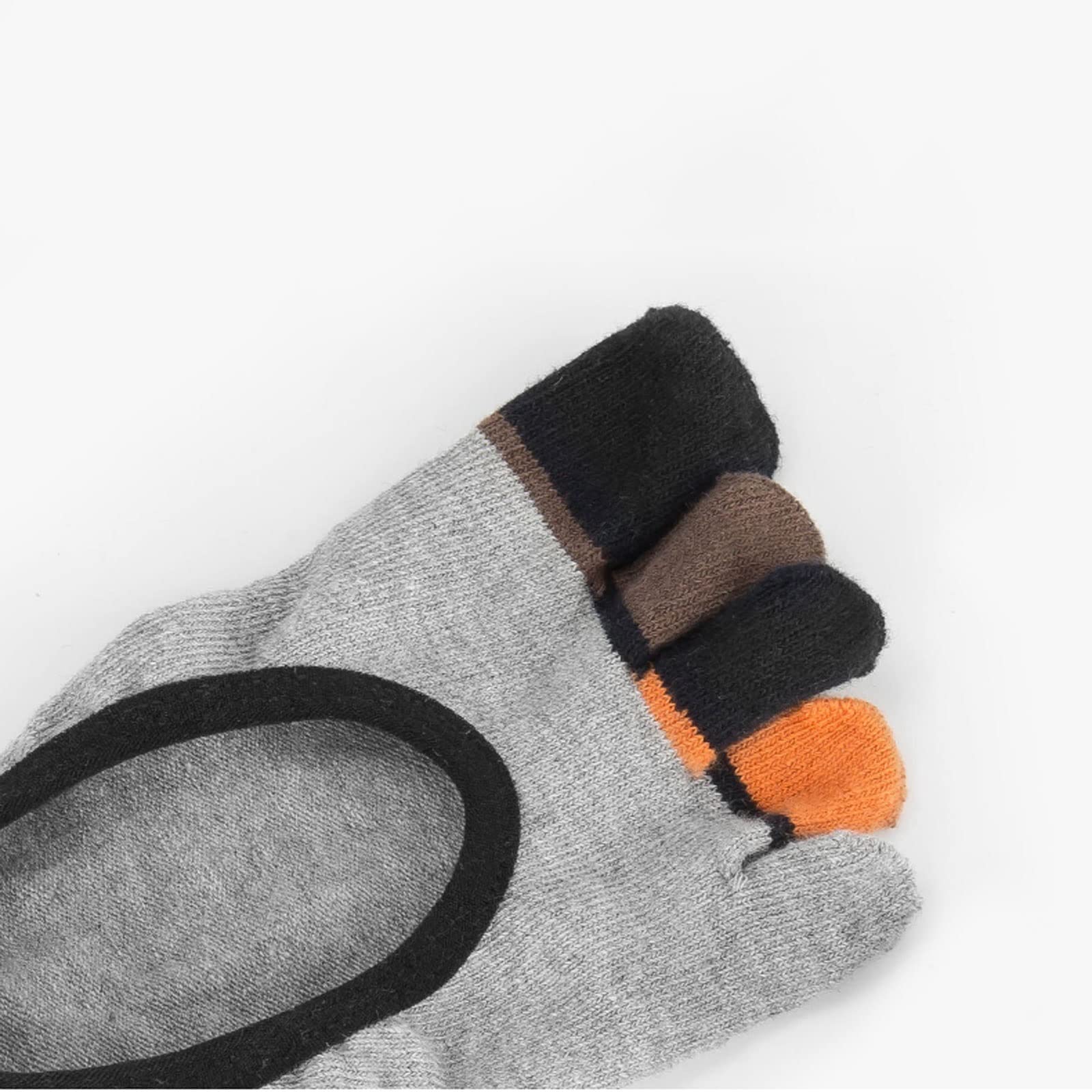 calcetines de hombre Calcetines de verano de verano de cinco dedos calcetines de algodón de los hombres antideslizantes de silicona antideslizantes con calcetines deportivos transpirables poco profund