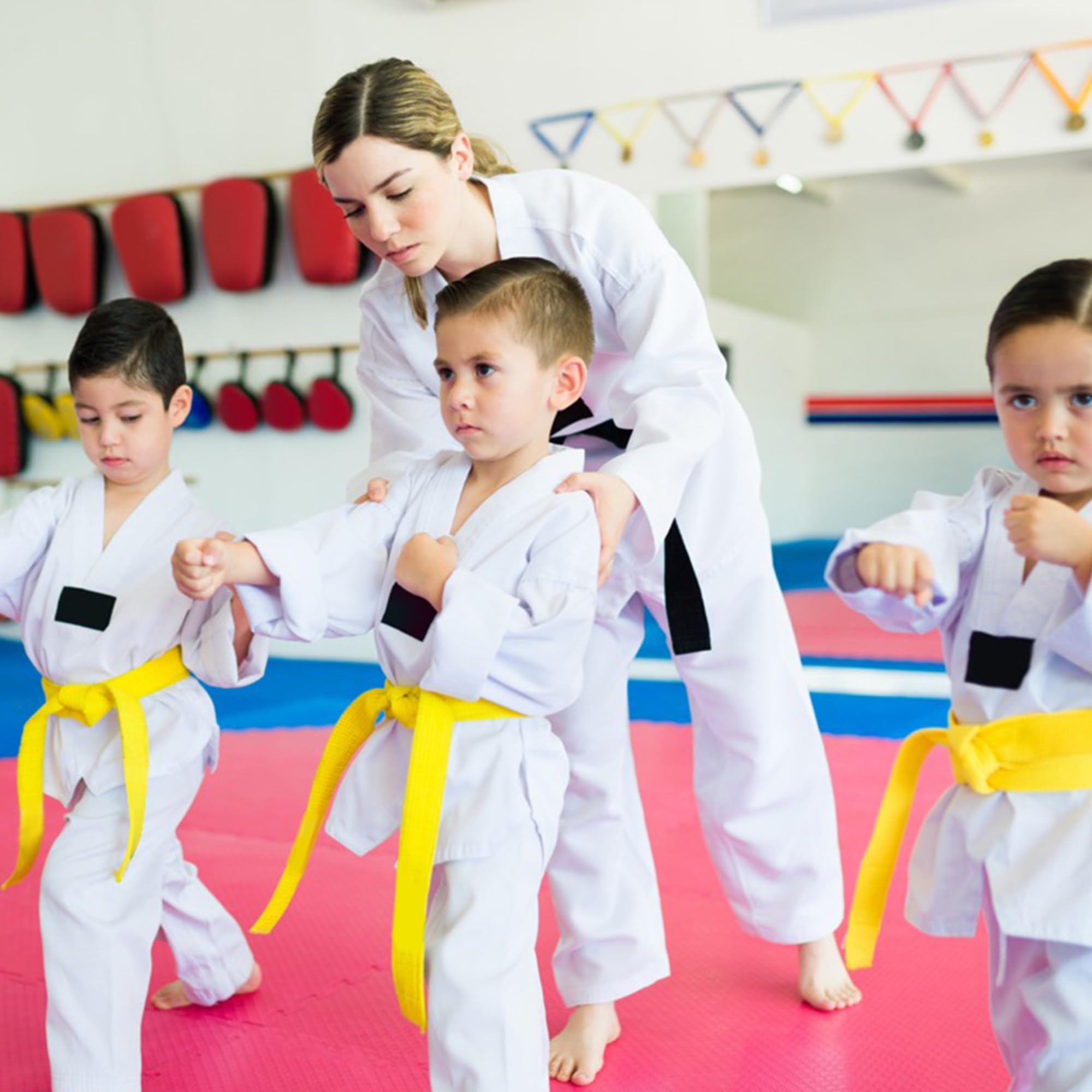 2 sztuki pasków Judo Karate, do sztuk walki, karate, judo, bawełna, paski taekwondo, profesjonalny pasek do karate aikido dla dzieci i dorosłych, pasek do sportów walki, żółty, 240 cm