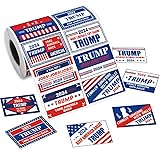1000Pcs Trump 2024 Stickers - Trump 2024 Flag Stickers, Take America Back, 2024 Presidential Election Stickers, Trump Bumper Sticker, Trump Merchandise, 500pcs/roll, Total 1000pcs