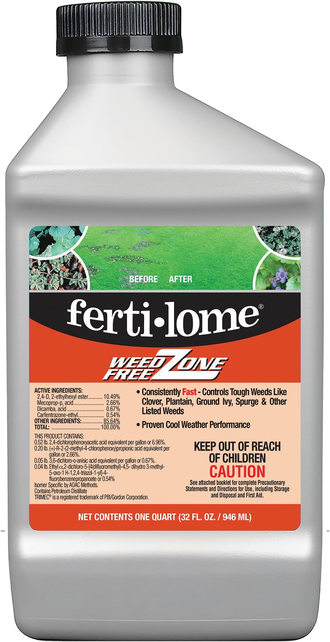 FertiLome 10525 Weed Free Zone 32 Oz. Weed Killer