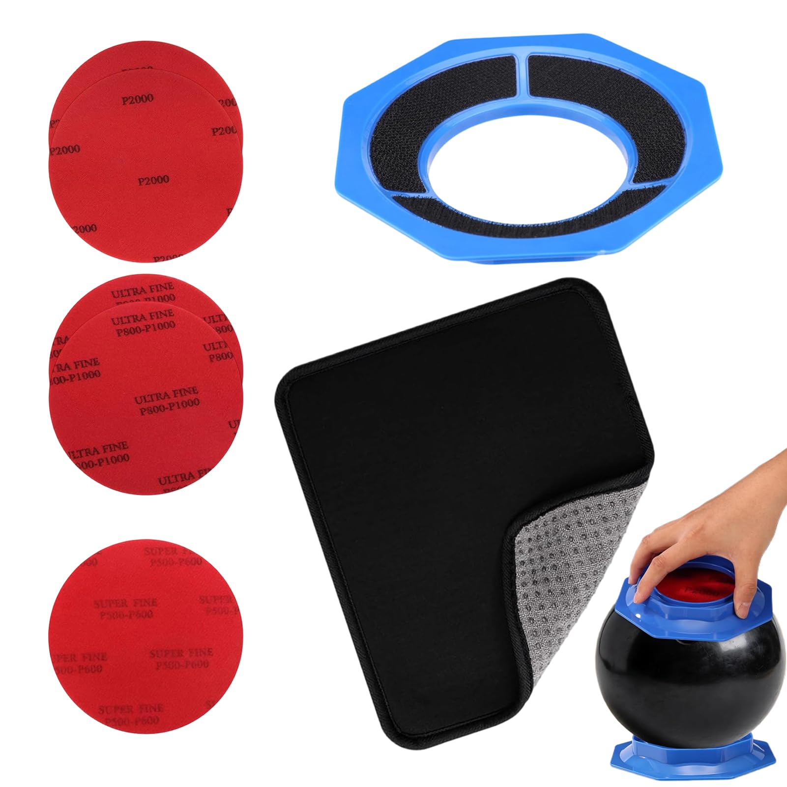 Generisch Bowling Ball Cleaning Kit – Universal Reusable Portable Professional | Dirt Remover Bowling Ball Cleaner,for Daily Training Competitions Festival Event Home Entertainment
