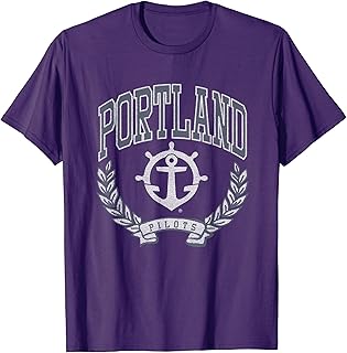 Elite Authentics Portland Pilots Vintage Purple T-Shirt