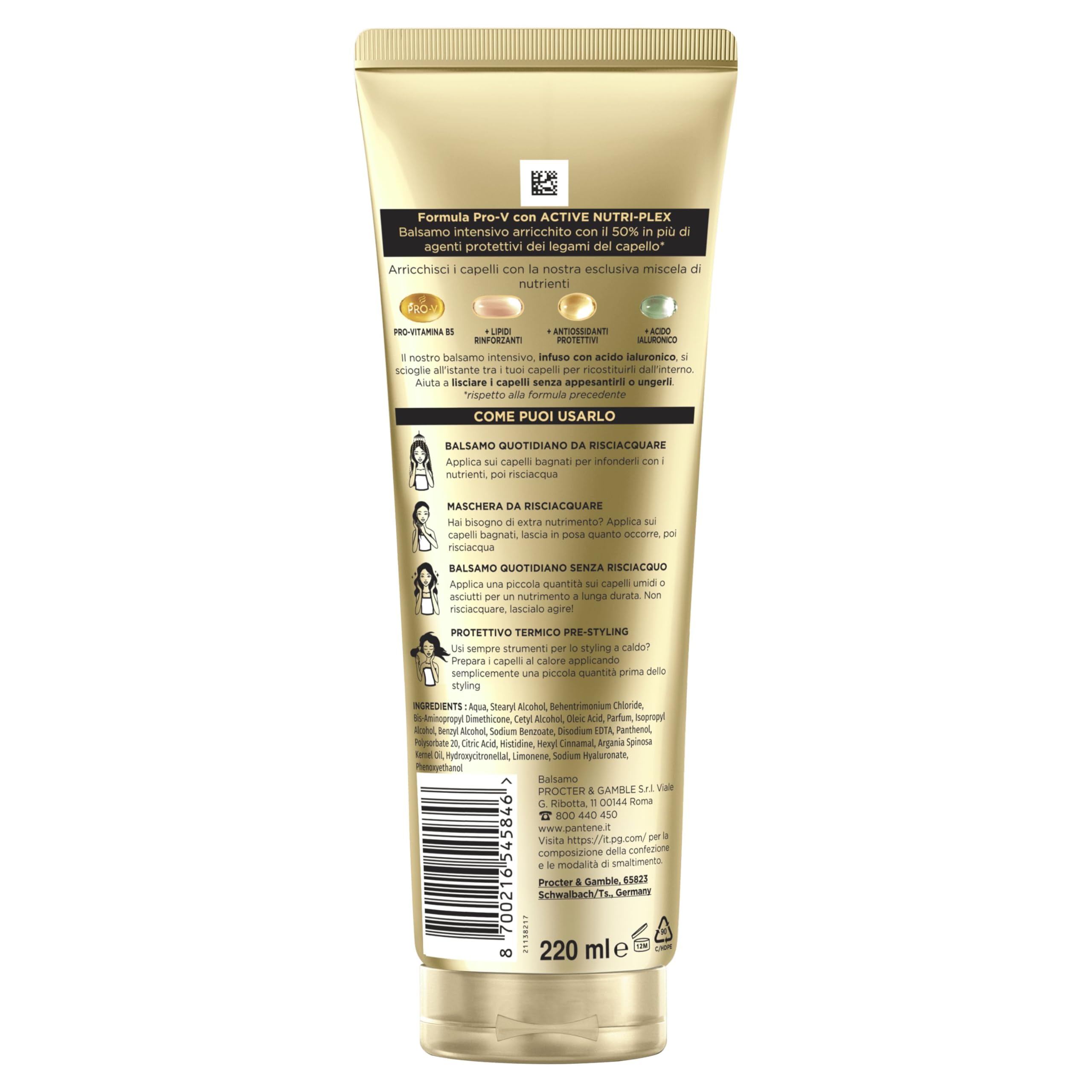 Pantene Shampoo Miracles Lisci Effetto Seta Per Capelli Crespi, 250ml+ Balsamo 200ml+ Maschera 300ml