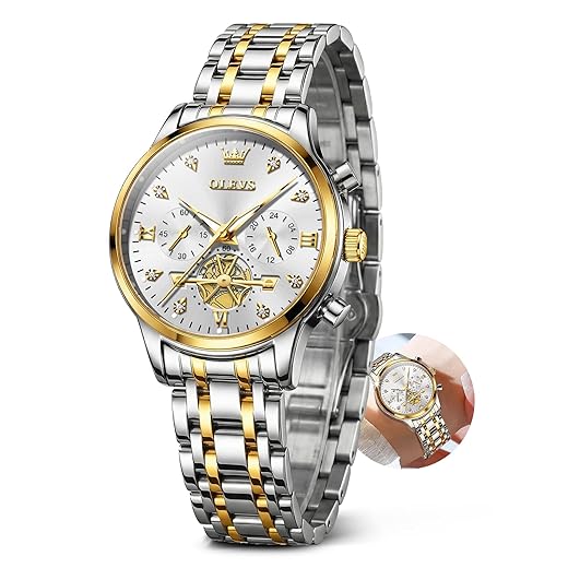 OLEVS Ladies Watch for Small Wrist Luxury Watch for Women Dress Lady's Watches Waterproof Analog Quartz Pink/Blue/Green/White/Purple/Gold/Red/Blue Small Face Womens Watch Reloj para Mujer