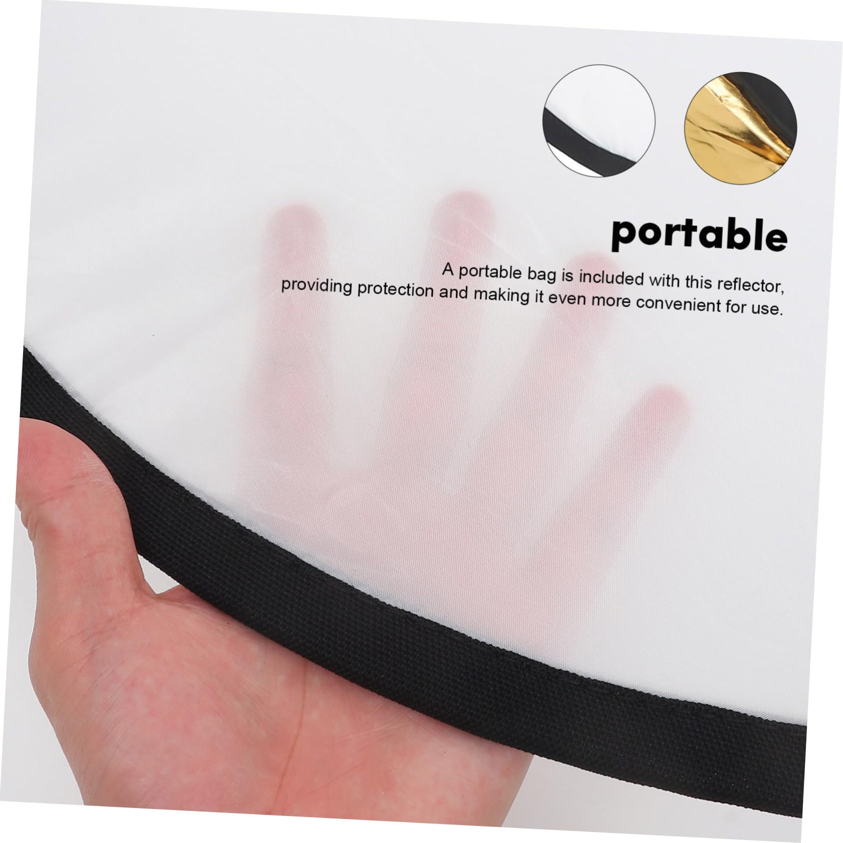 TINEASUR 60cm Photography Reflective Board Light Diffuser Folding Photo Backdrop Reflective Camera Accessory for and