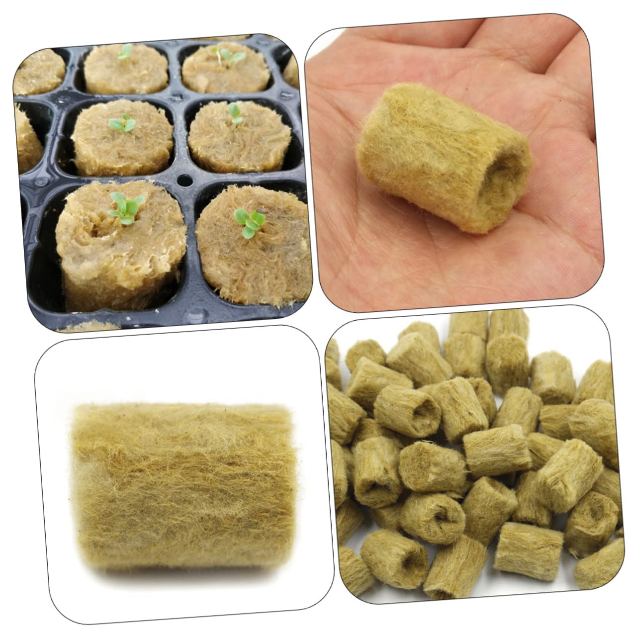 SUPVOX 400piezas Cubes De Cultivo Hidropónicos Bloques De Crecimiento para Plantas Sustrato Ecológico Alta Capacidad De Absorción para Propagación y Germinación De Plantas