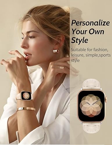 Miniatura 5 de Minyee - Correa trenzada compatible con Apple Watch de 41 mm, 40 mm, 38 mm, 42 mm, 44 mm, 45 mm, 46 mm, 49 mm, para mujeres, correa Solo Loop