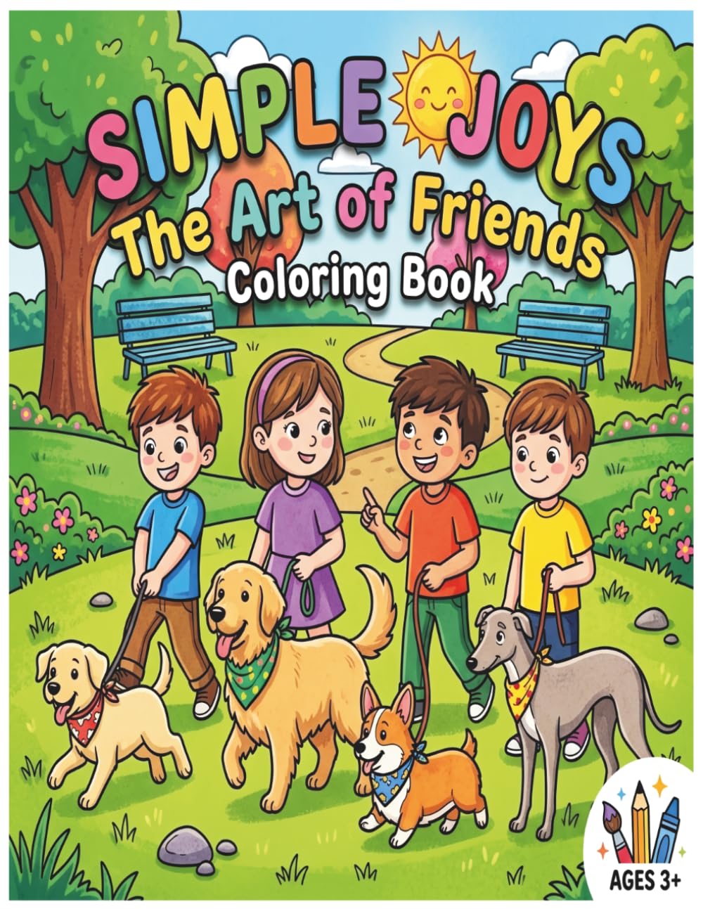 Simple Joys: The Art of Friends Coloring Book