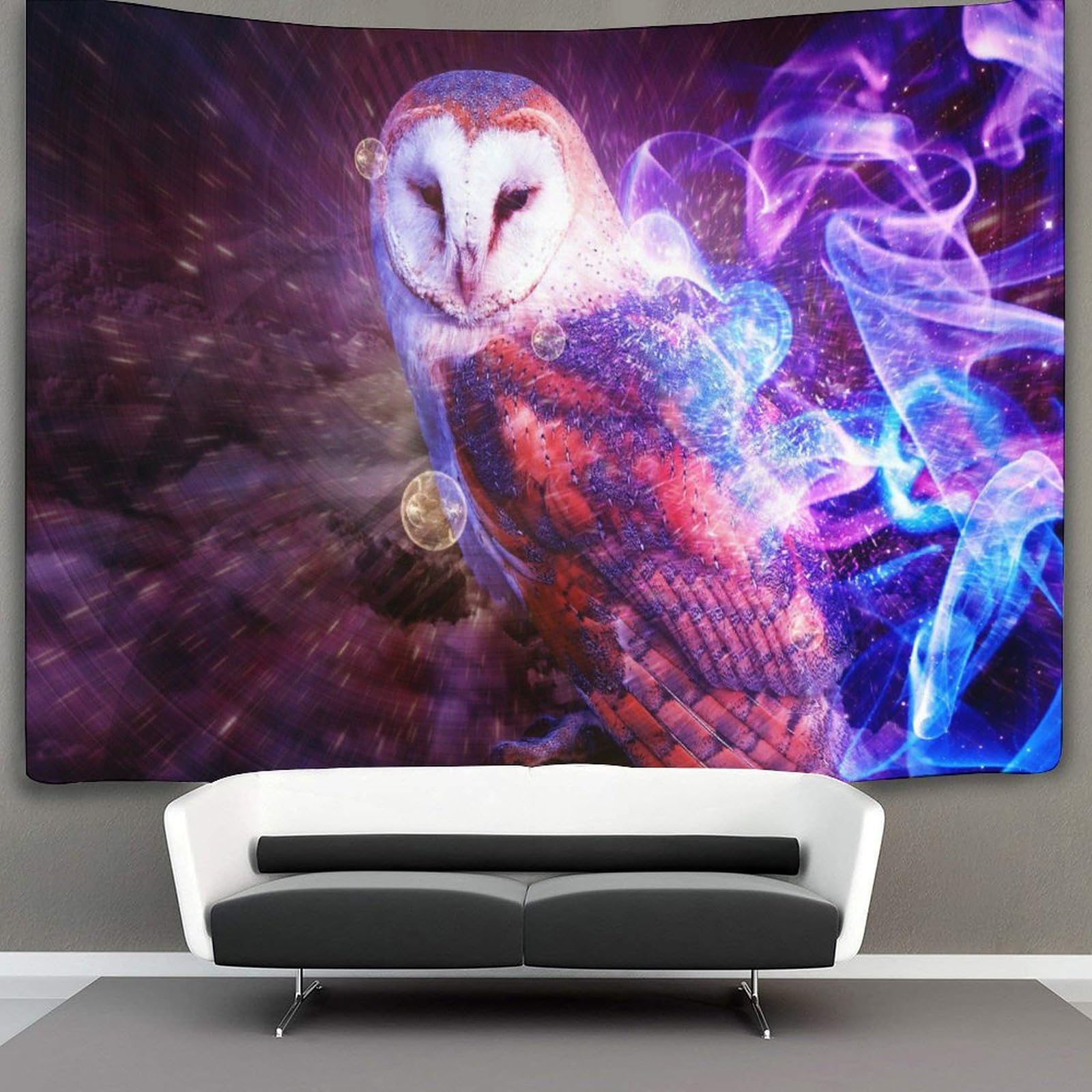 kaiyun Birds Animals Tapestry Wall Hanging Owl Art for Bedroom Living Room Dorm Decor 150cmx200cm